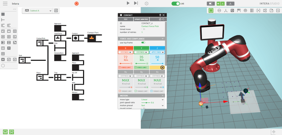 robot collaboratif sawyer - Intera Studio 5.2