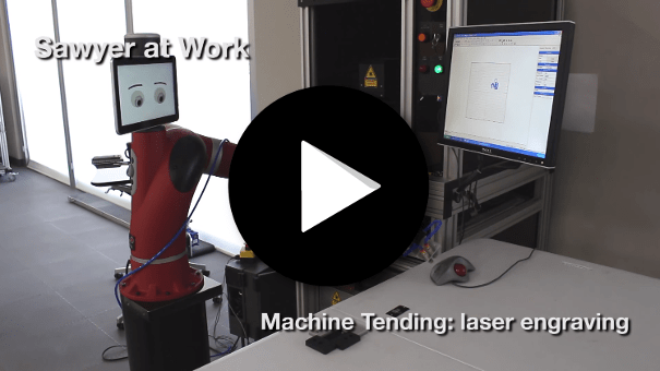 Cobot Sawyer - Machine gravure laser