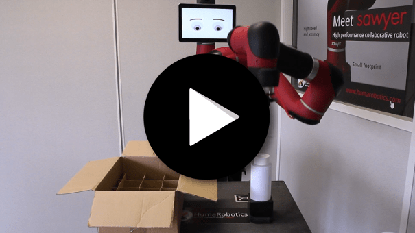 Cobot Sawyer - Packaging avec préhenseurs pneumatiques