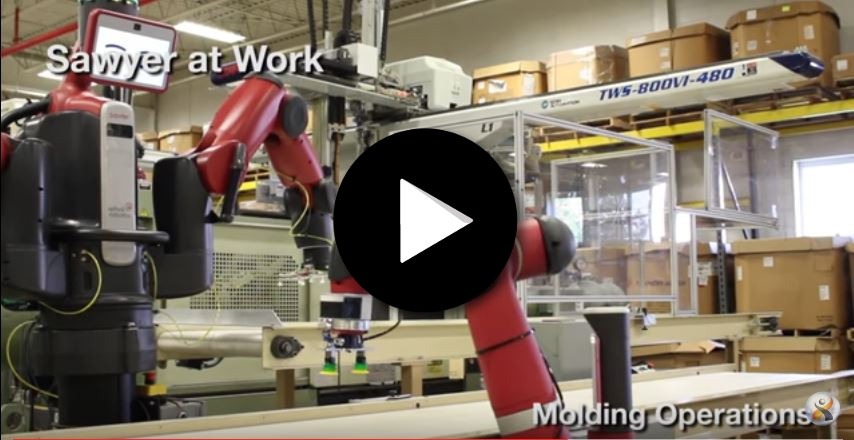 Robots collaboratifs Sawyer et Baxter sur une application d'injection plastique