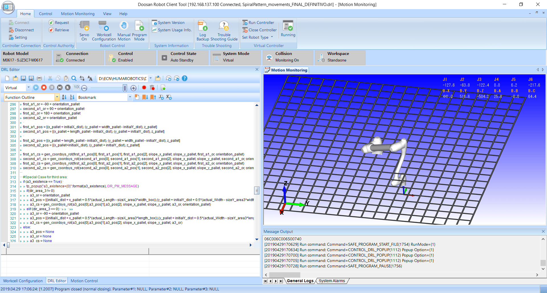 Logiciel de simulation Doosan Robotics DRCT