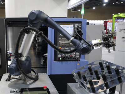 Application usinage avec robot collaboratif